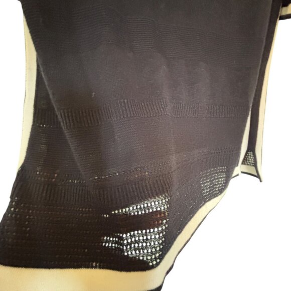 Talbots Womens Linen & Viscose Knit Top Size S Elbow Sleeves & Side Slits - Picture 8 of 11